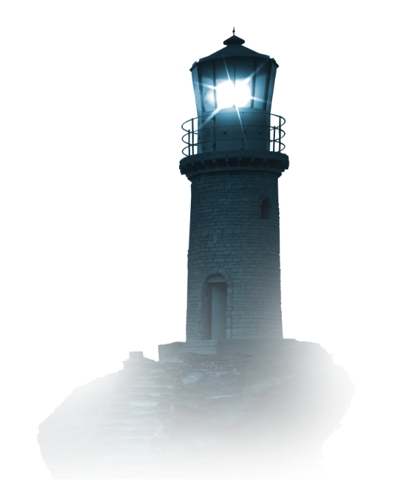 Lighthouse illustration representing Pure principles